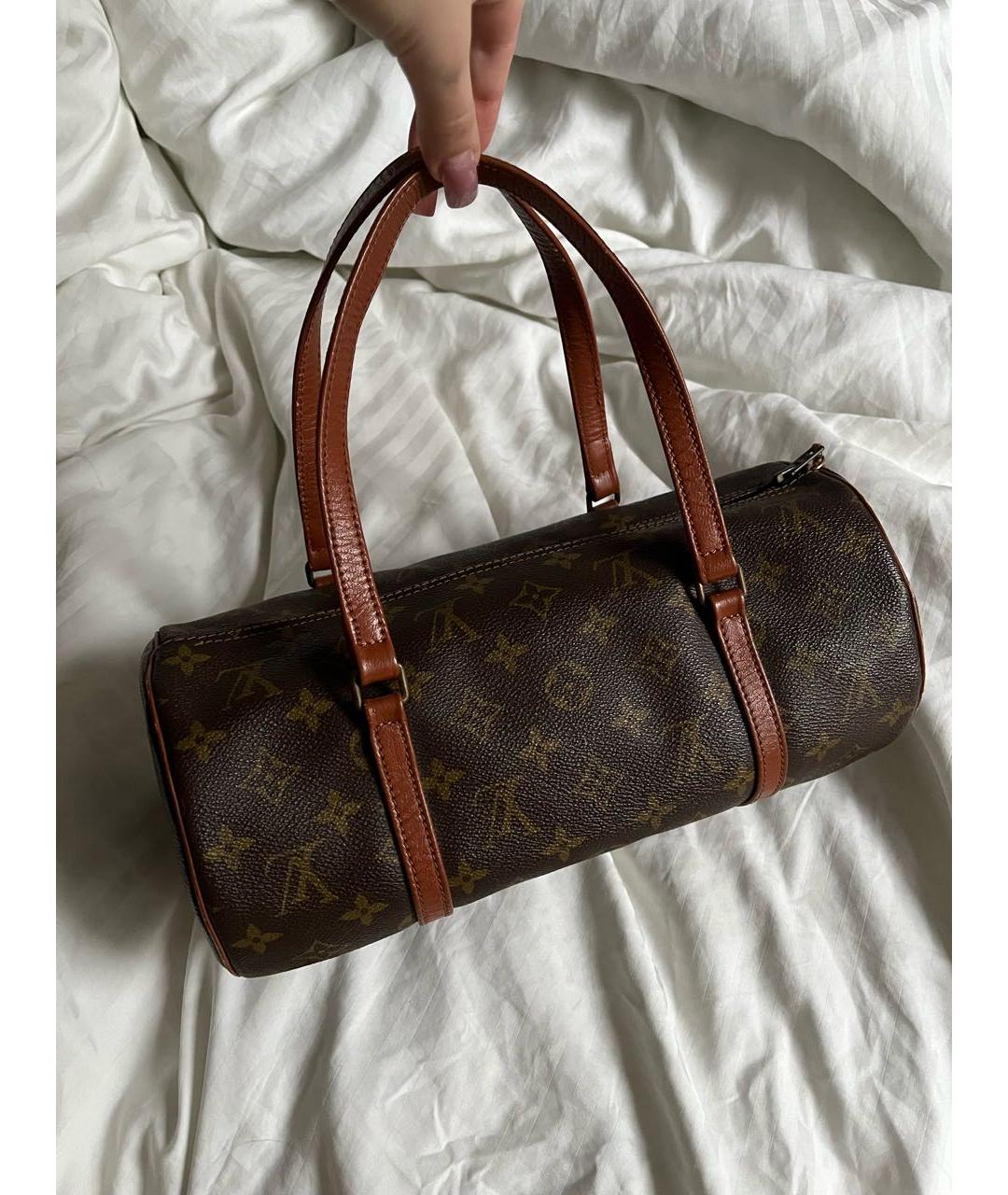 LOUIS VUITTON Коричневая сумка с короткими ручками, фото 2