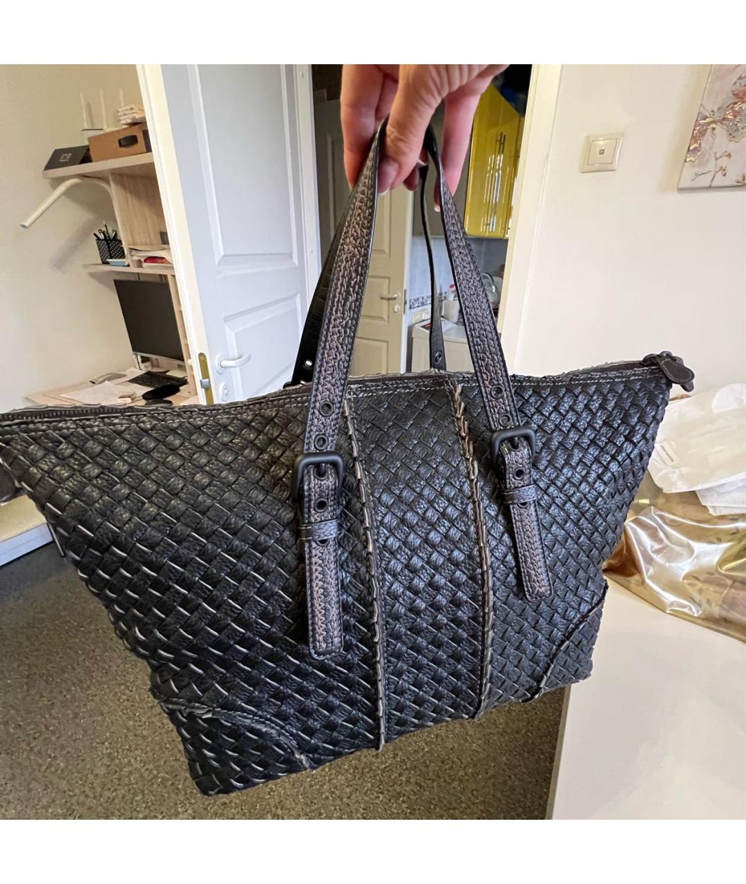 BOTTEGA VENETA Кожаная сумка с короткими ручками, фото 3