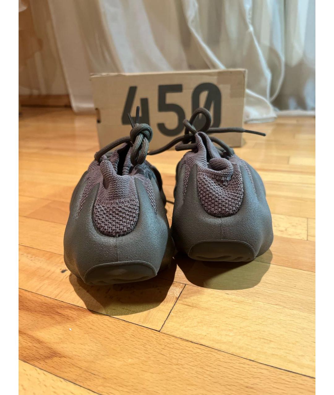 ADIDAS YEEZY Серые текстильные кроссовки, фото 4