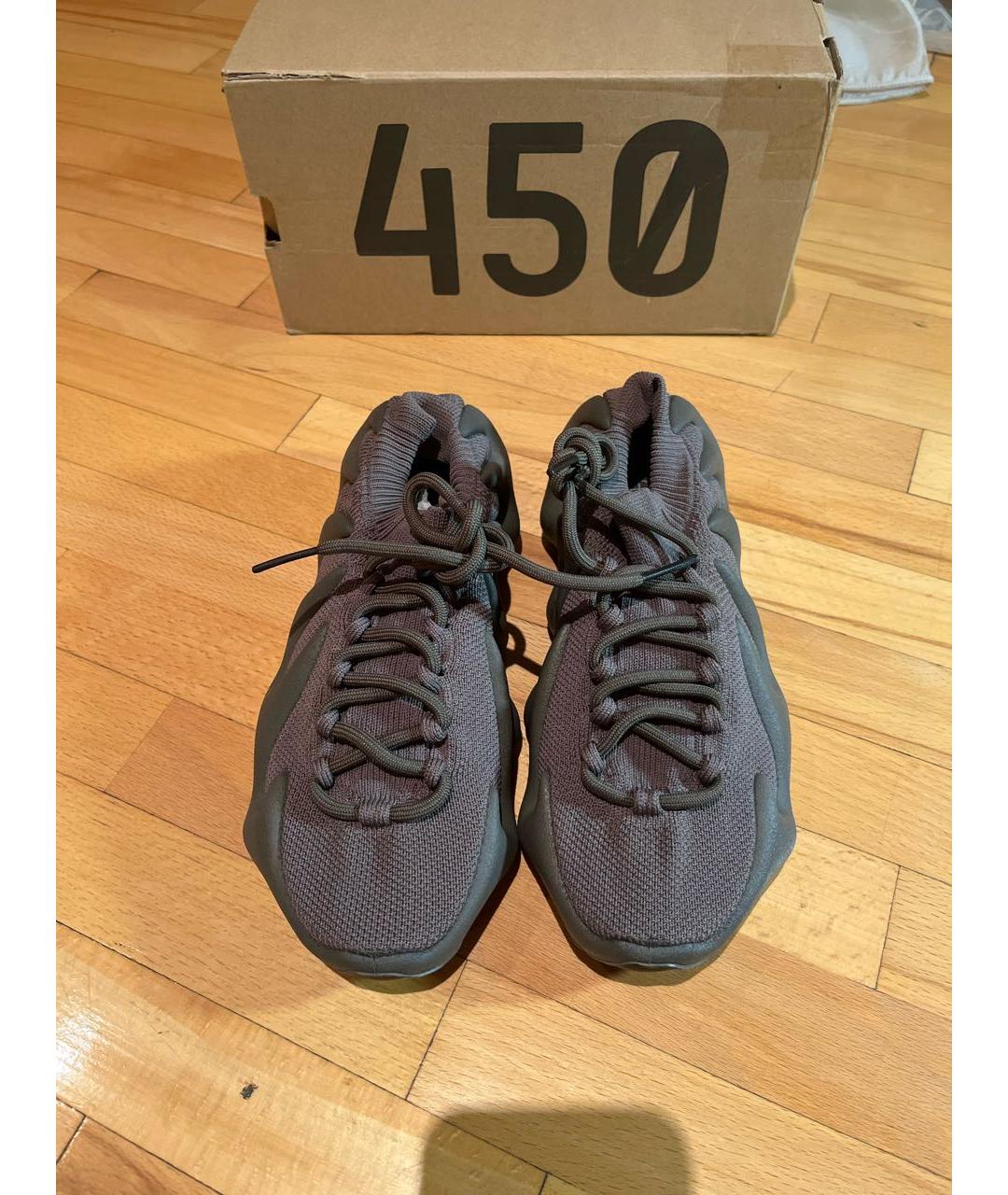 ADIDAS YEEZY Серые текстильные кроссовки, фото 2
