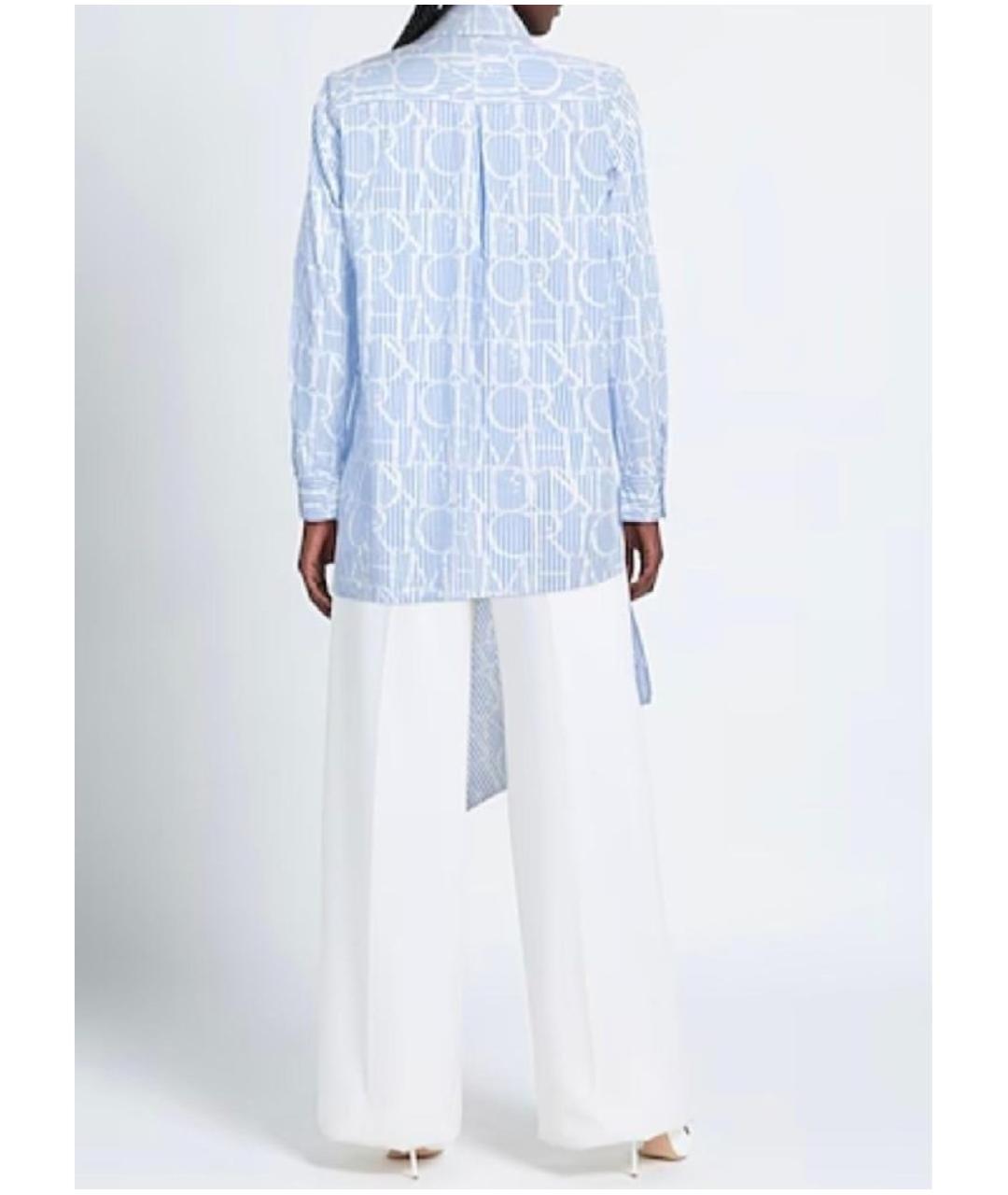 JOHN RICHMOND Голубое хлопковое повседневное платье, фото 3