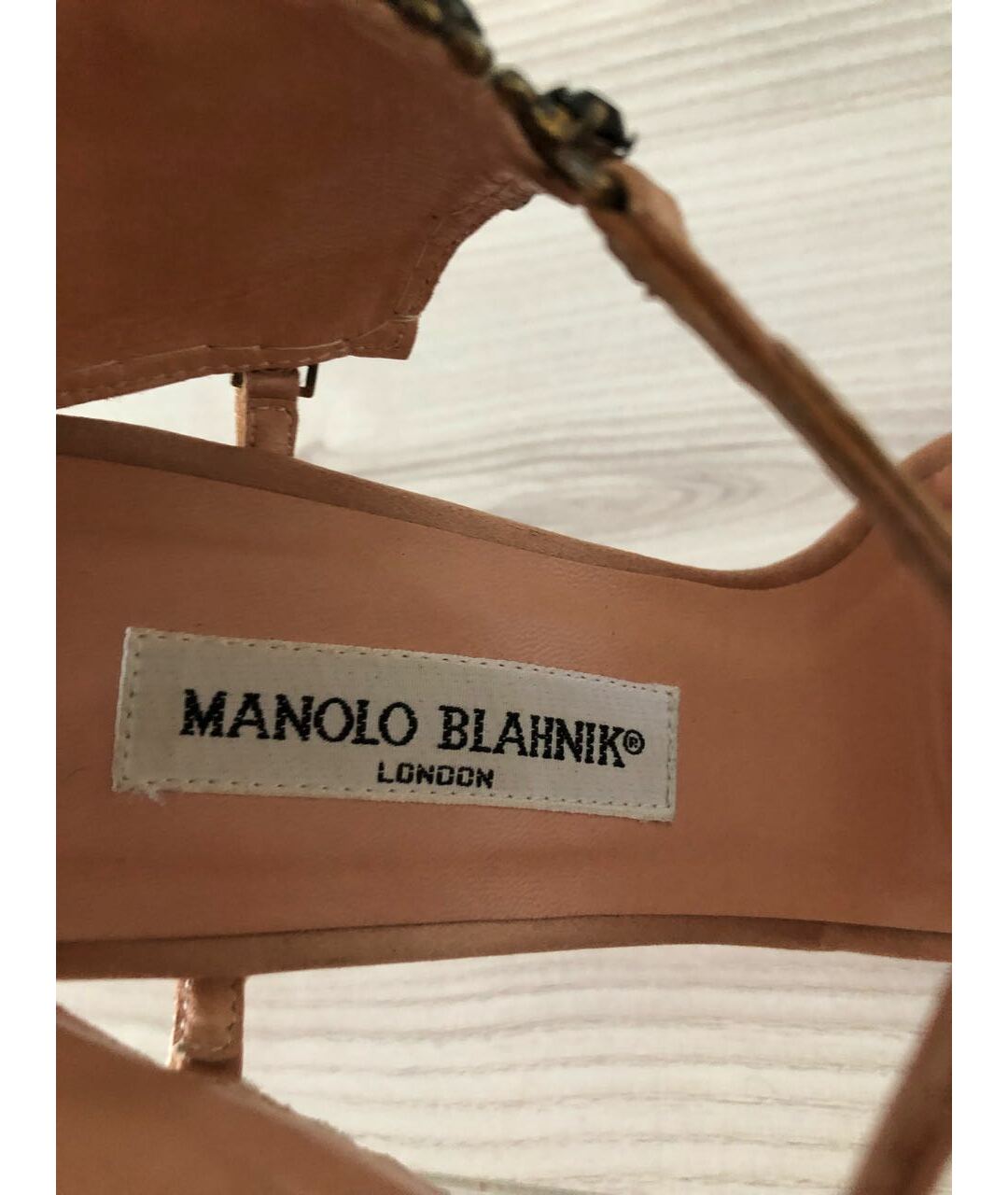 MANOLO BLAHNIK Розовые кожаные босоножки, фото 6