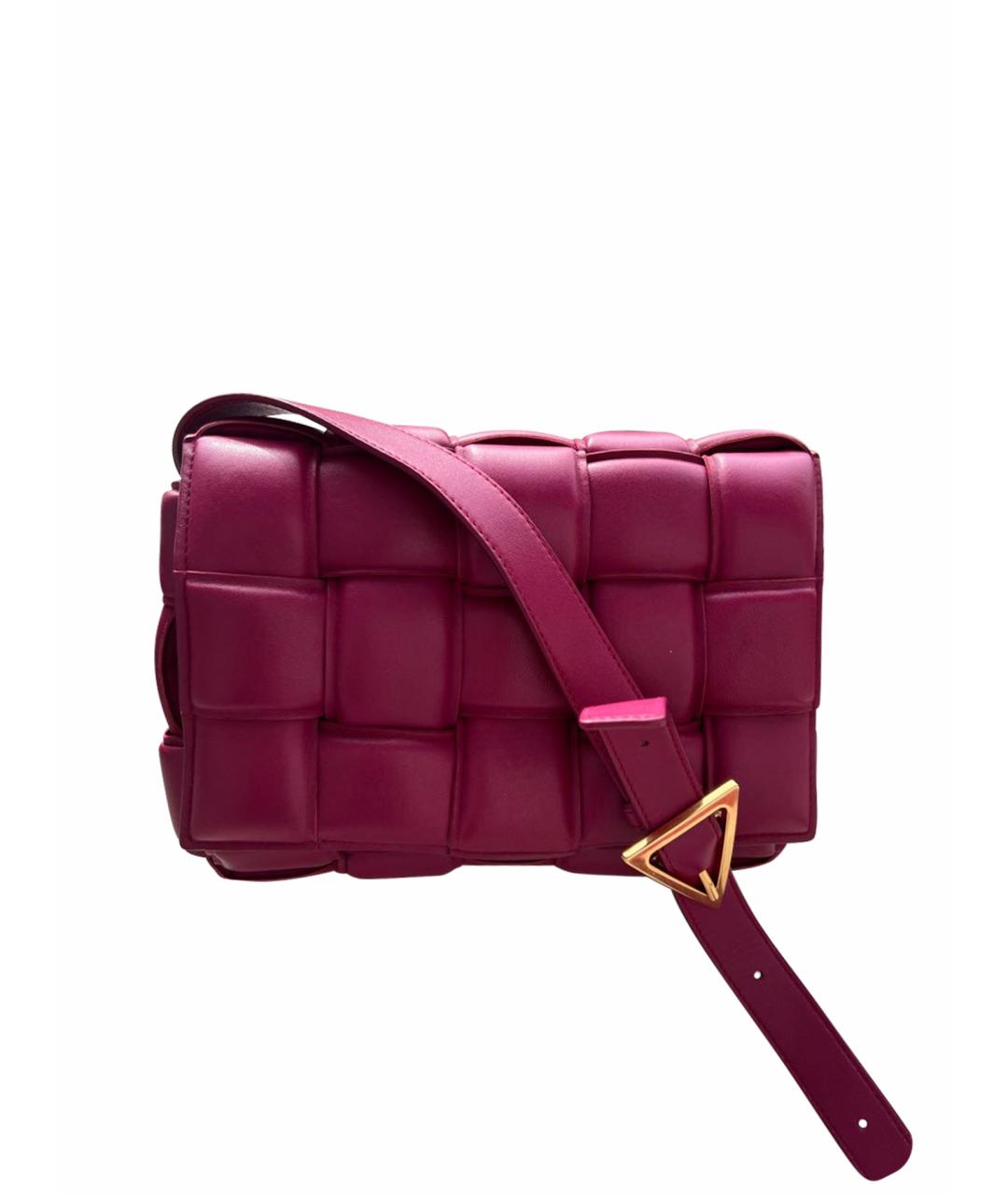 BOTTEGA VENETA Фуксия кожаная сумка через плечо, фото 1