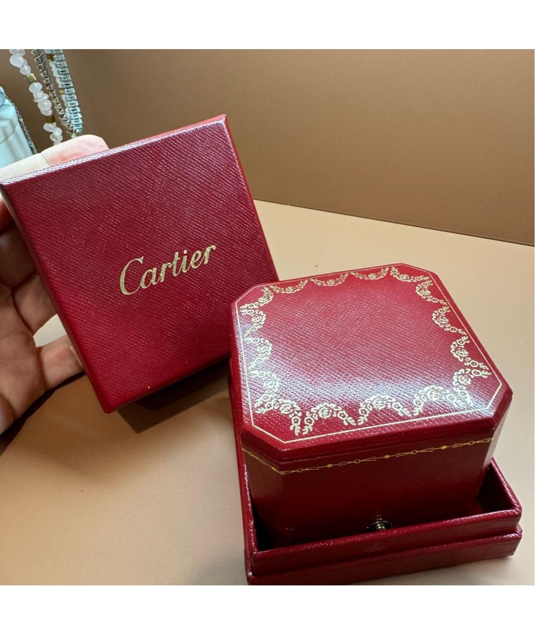 CARTIER Серебряное платиновое кольцо, фото 6