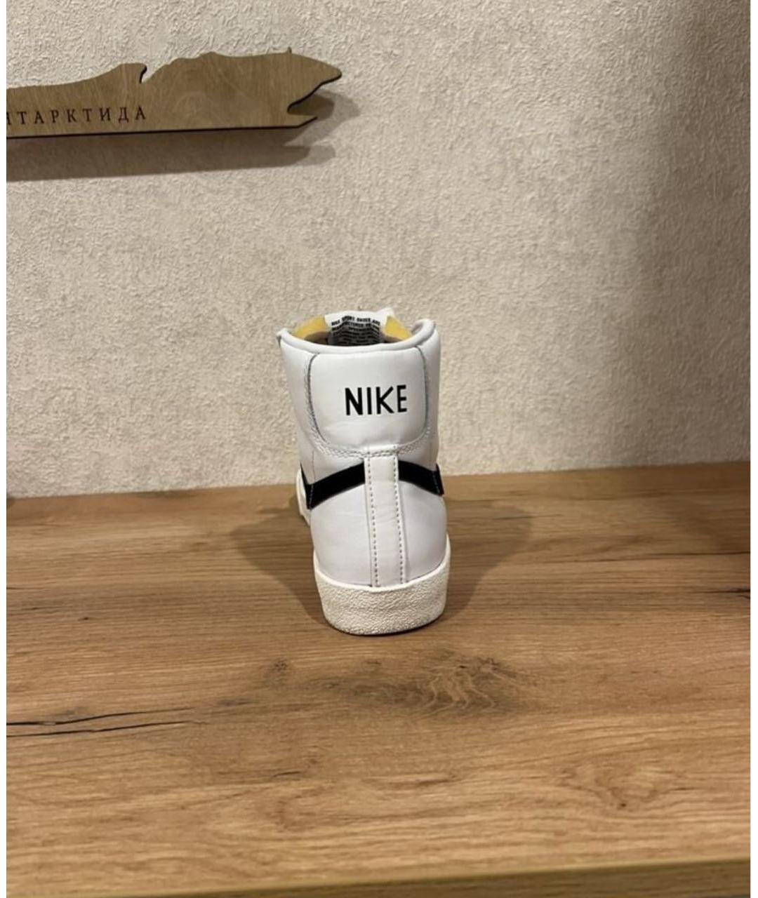 NIKE Белые кожаные кеды, фото 3