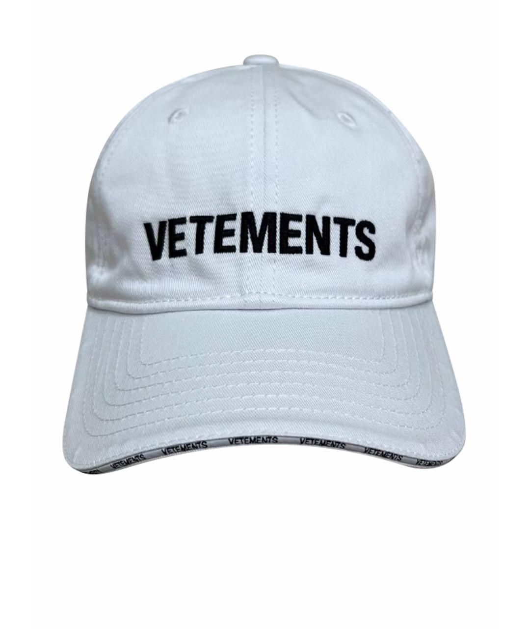 VETEMENTS Белая кепка/бейсболка, фото 1