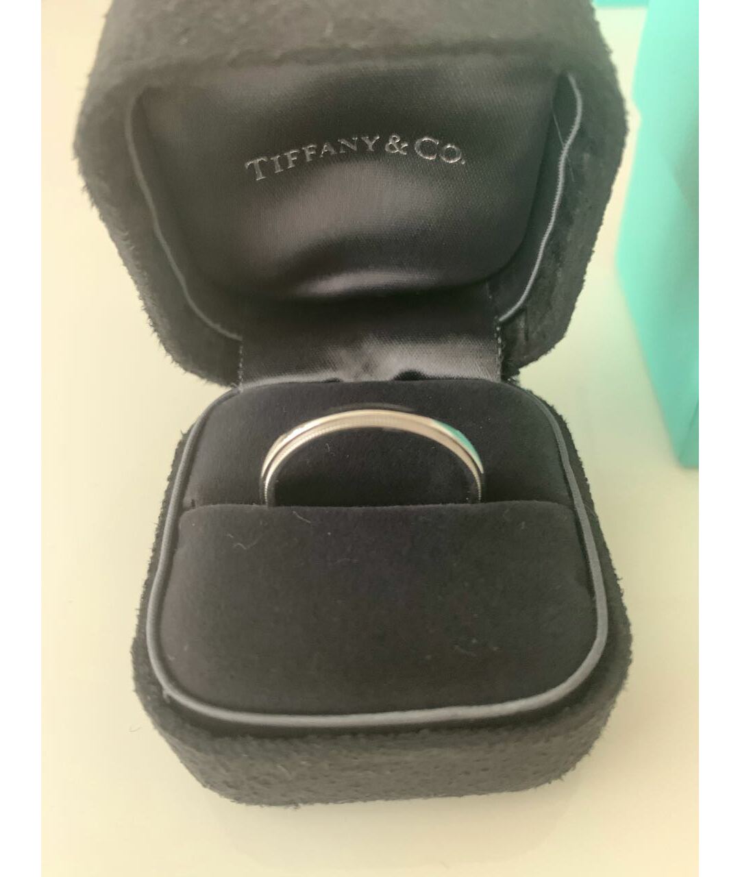 TIFFANY&CO Серебряное платиновое кольцо, фото 3