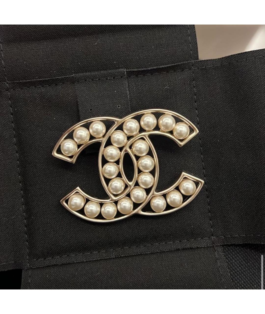 CHANEL Золотая латунная булавка / брошь, фото 2