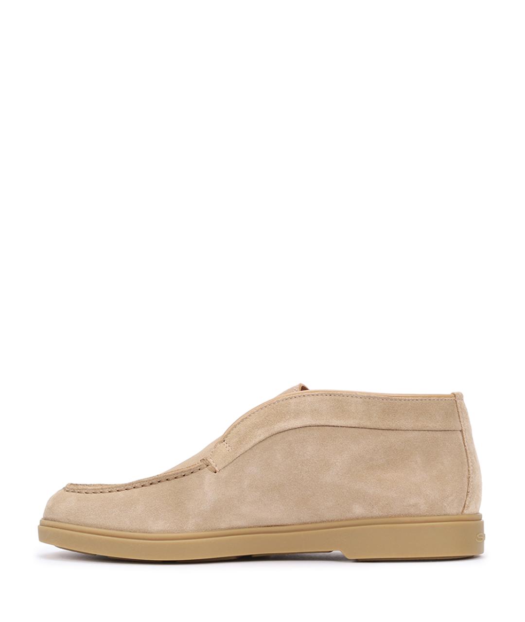 SANTONI Бежевые лоферы, фото 3