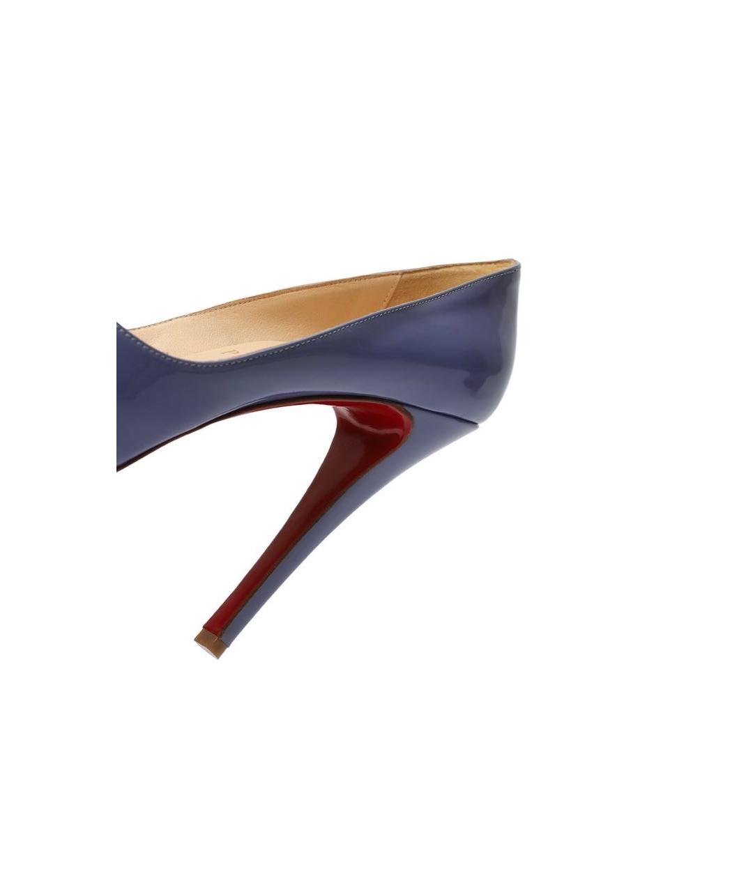 CHRISTIAN LOUBOUTIN Фиолетовые туфли из лакированной кожи, фото 6