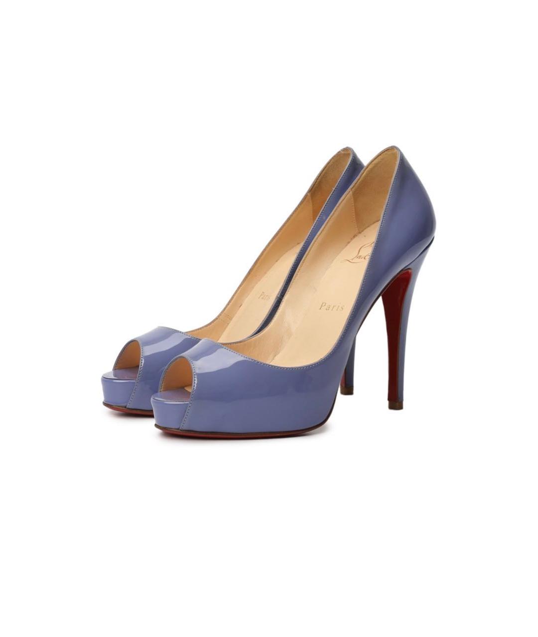 CHRISTIAN LOUBOUTIN Фиолетовые туфли из лакированной кожи, фото 5