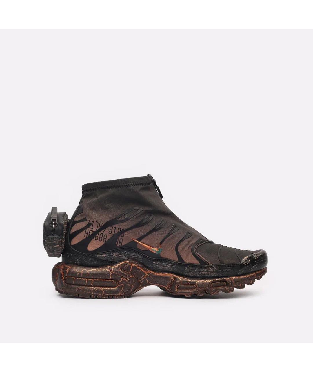NIKE Коричневые синтетические высокие кроссовки / кеды, фото 8