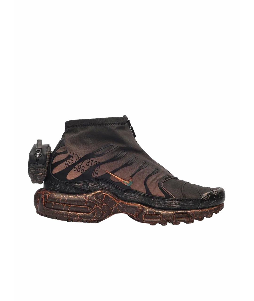NIKE Коричневые синтетические высокие кроссовки / кеды, фото 1