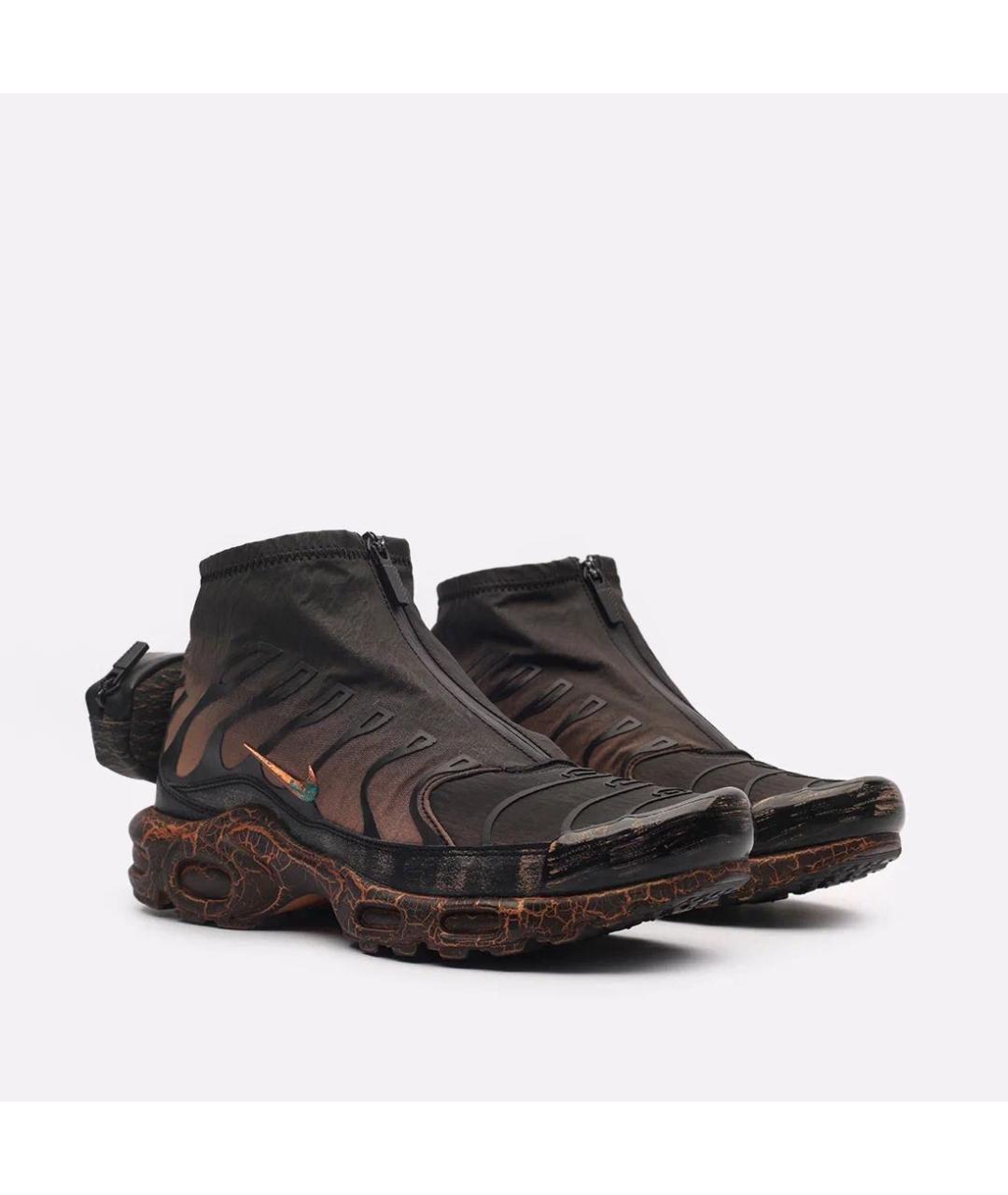 NIKE Коричневые синтетические высокие кроссовки / кеды, фото 2
