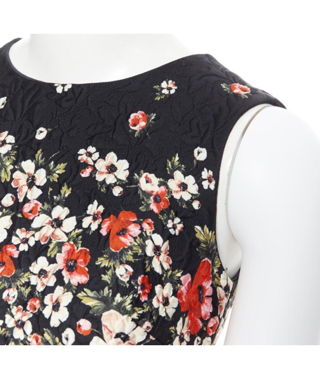 DOLCE&GABBANA Черное полиэстеровое коктейльное платье, фото 7
