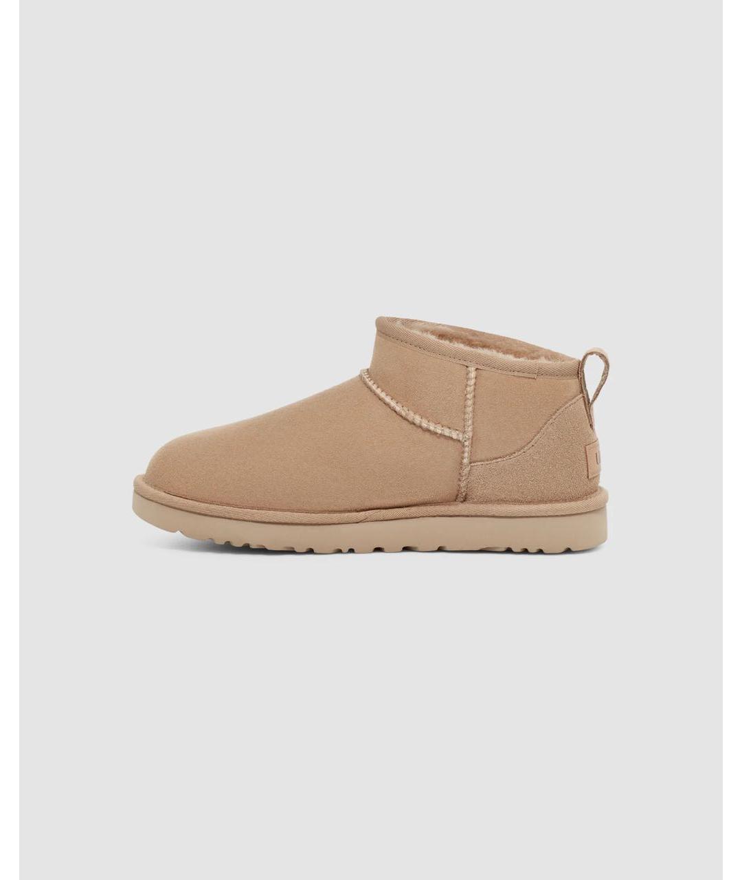 UGG AUSTRALIA Бежевые замшевые ботинки, фото 3