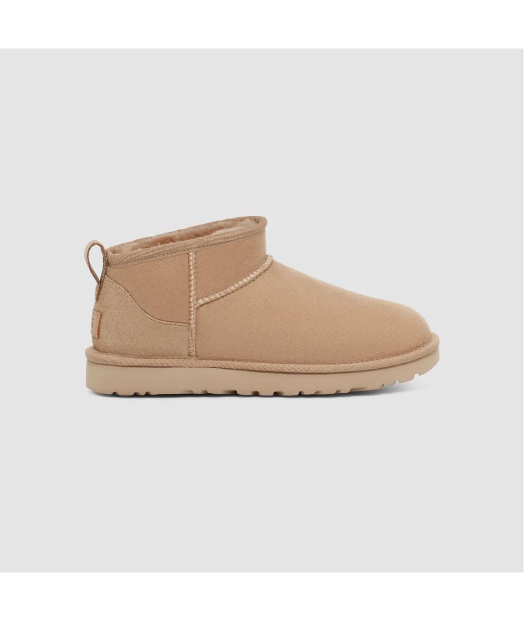 UGG AUSTRALIA Бежевые замшевые ботинки, фото 7
