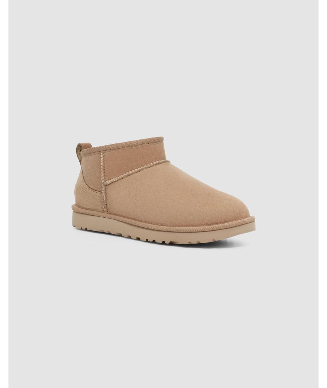 UGG AUSTRALIA Бежевые замшевые ботинки, фото 2