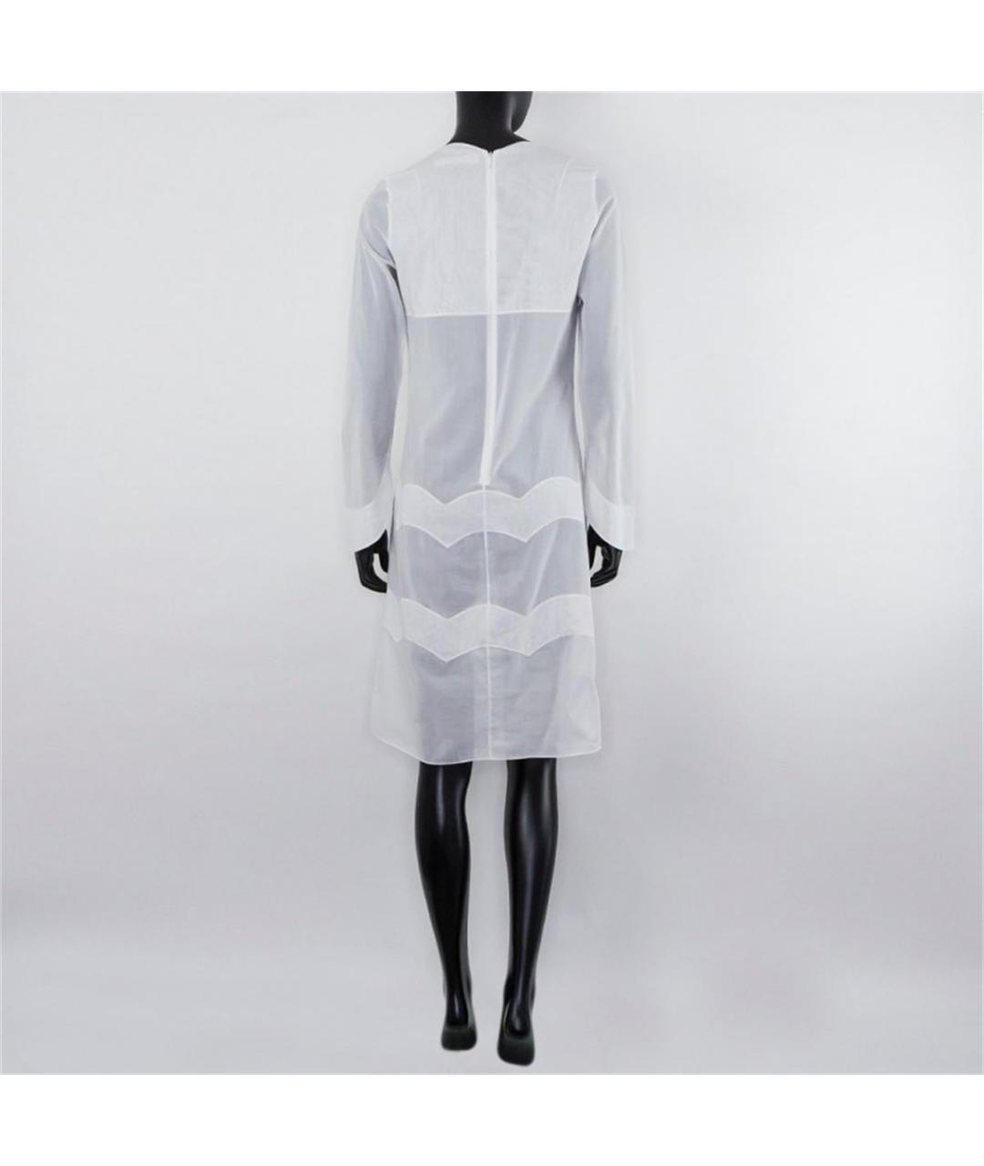 CHRISTIAN DIOR Белое хлопковое повседневное платье, фото 3