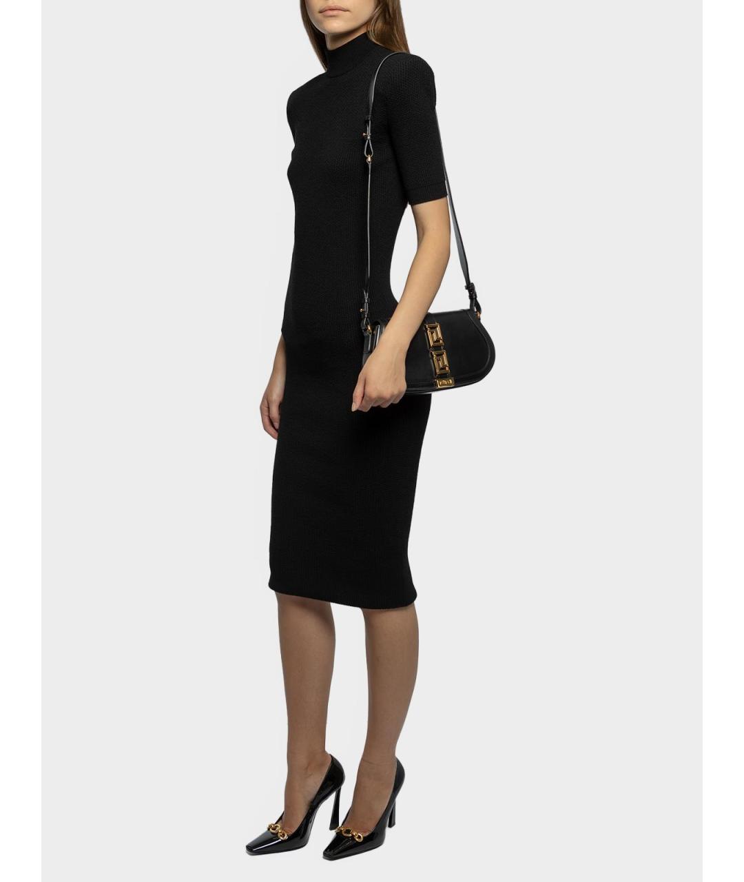 BALMAIN Черное шерстяное повседневное платье, фото 4