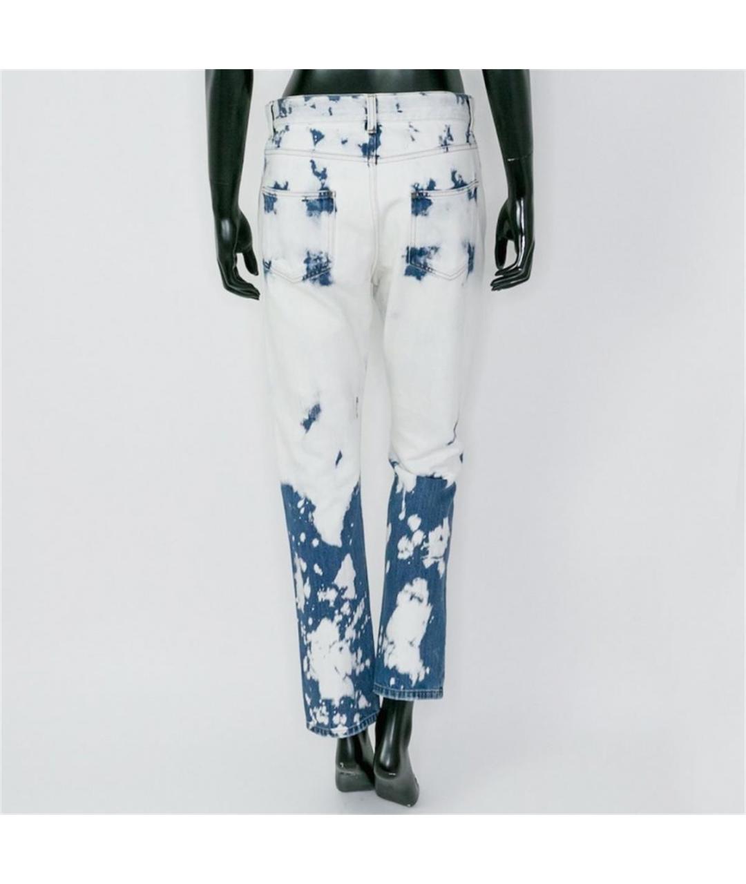 GUCCI Голубые хлопковые прямые джинсы, фото 3