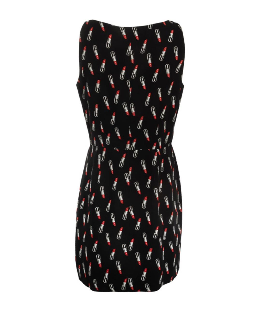 SAINT LAURENT Черное вискозное повседневное платье, фото 2