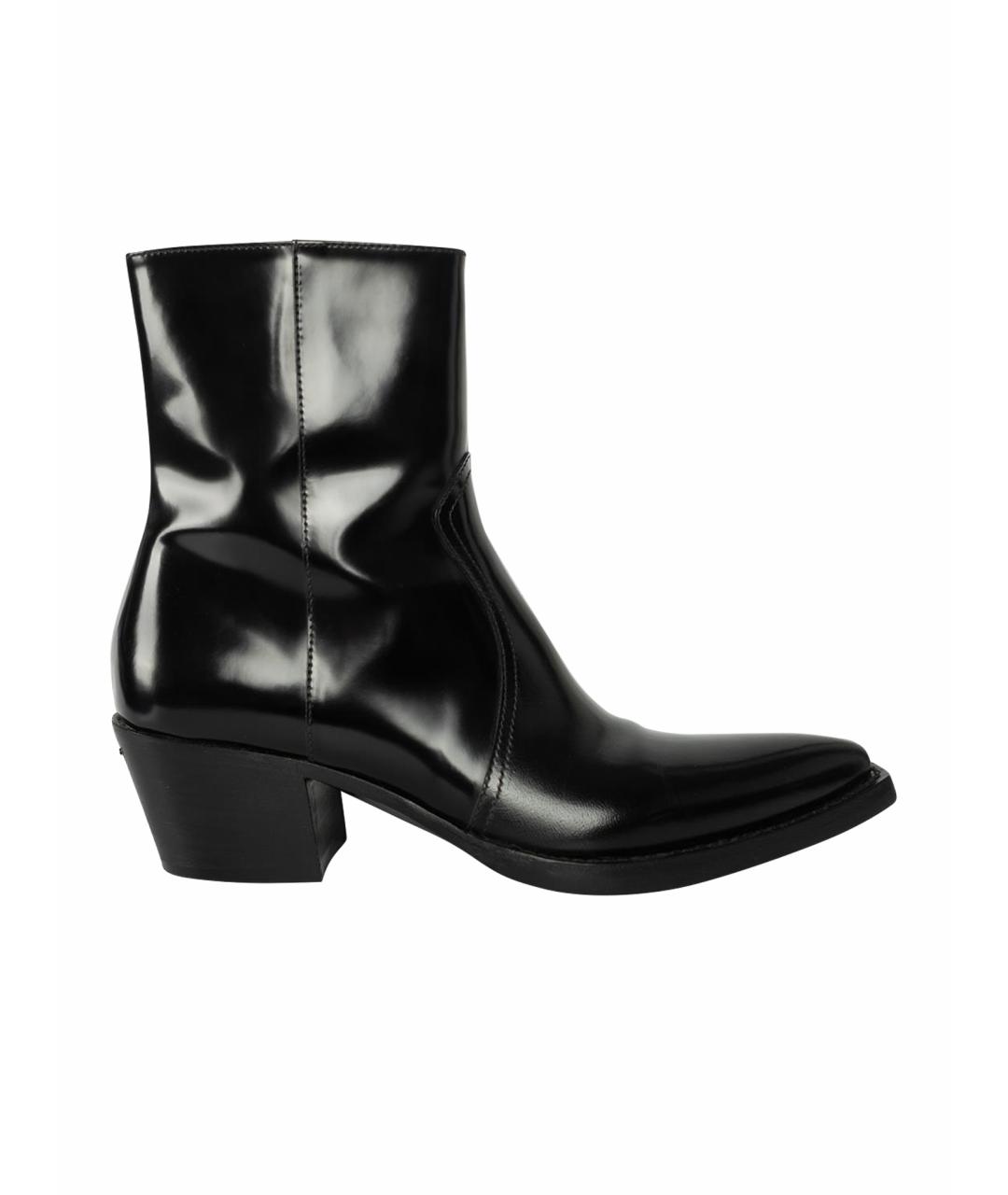 PRADA Черные кожаные ботинки, фото 6