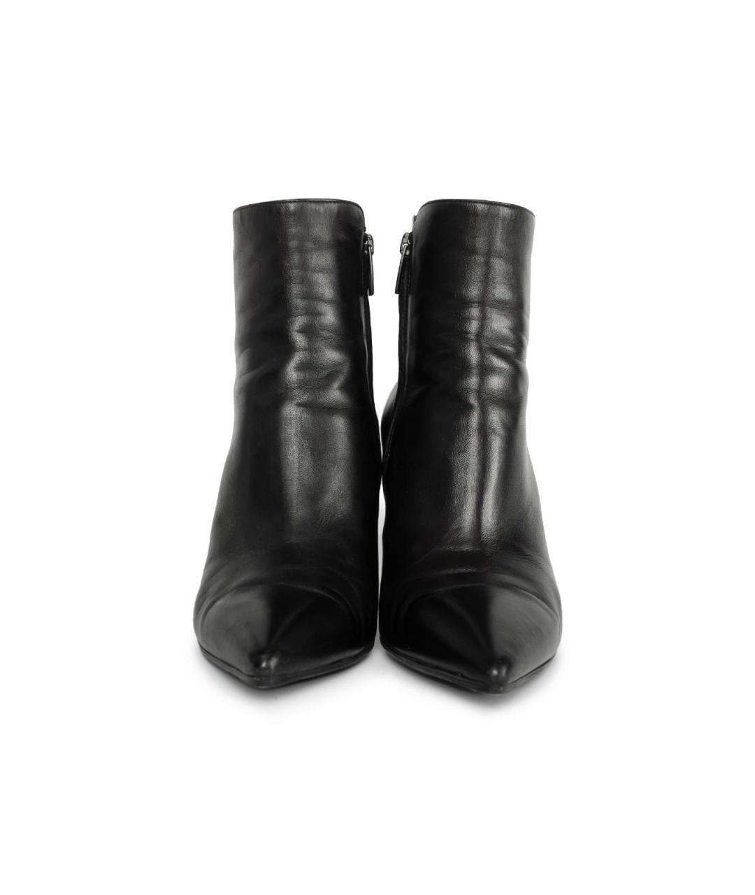 GIANVITO ROSSI Черные кожаные ботильоны, фото 4