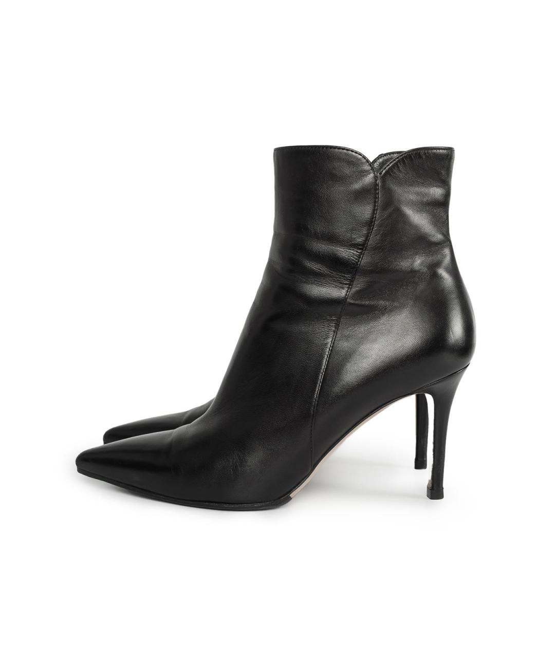 GIANVITO ROSSI Черные кожаные ботильоны, фото 6