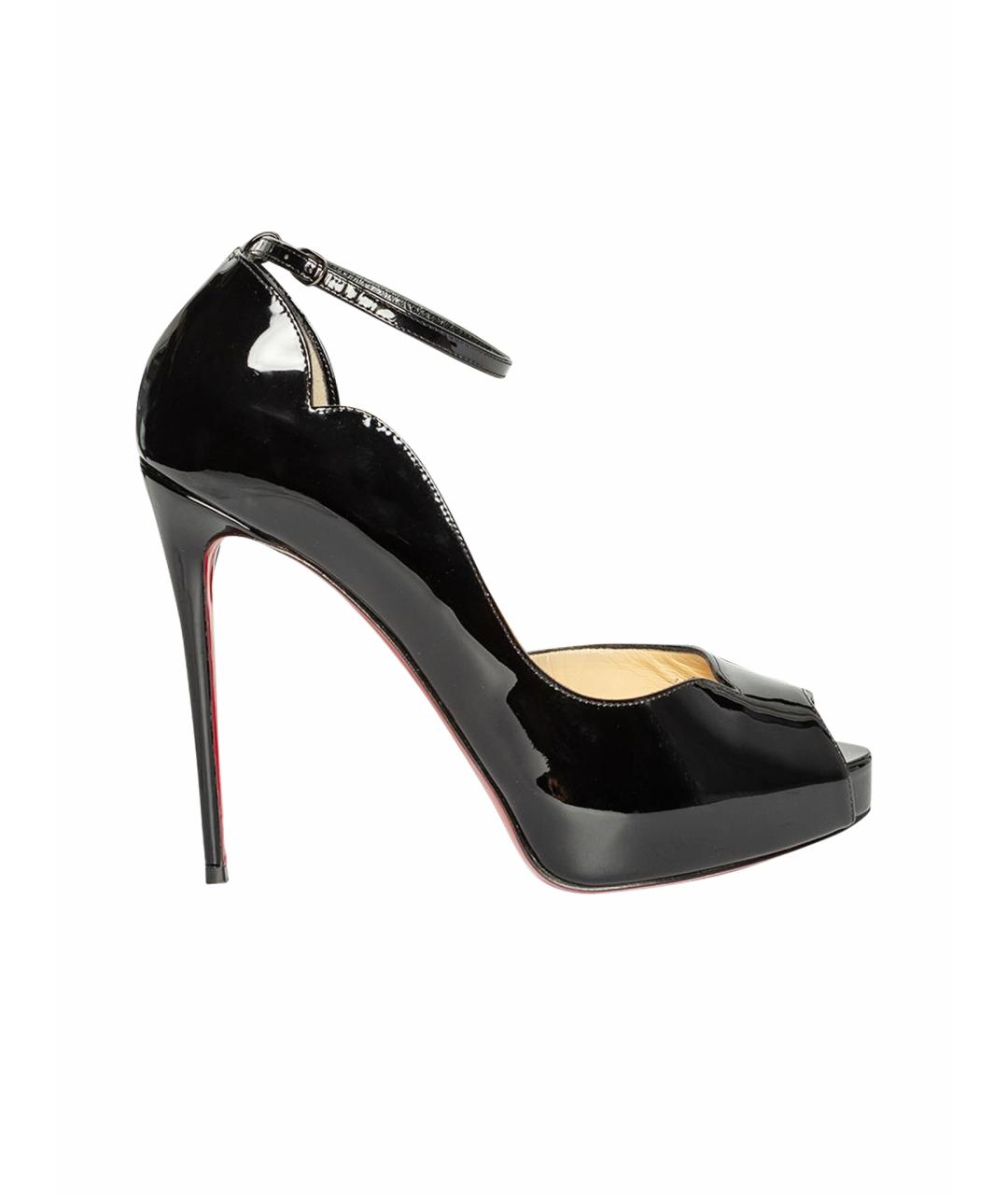 CHRISTIAN LOUBOUTIN Черные туфли из лакированной кожи, фото 1