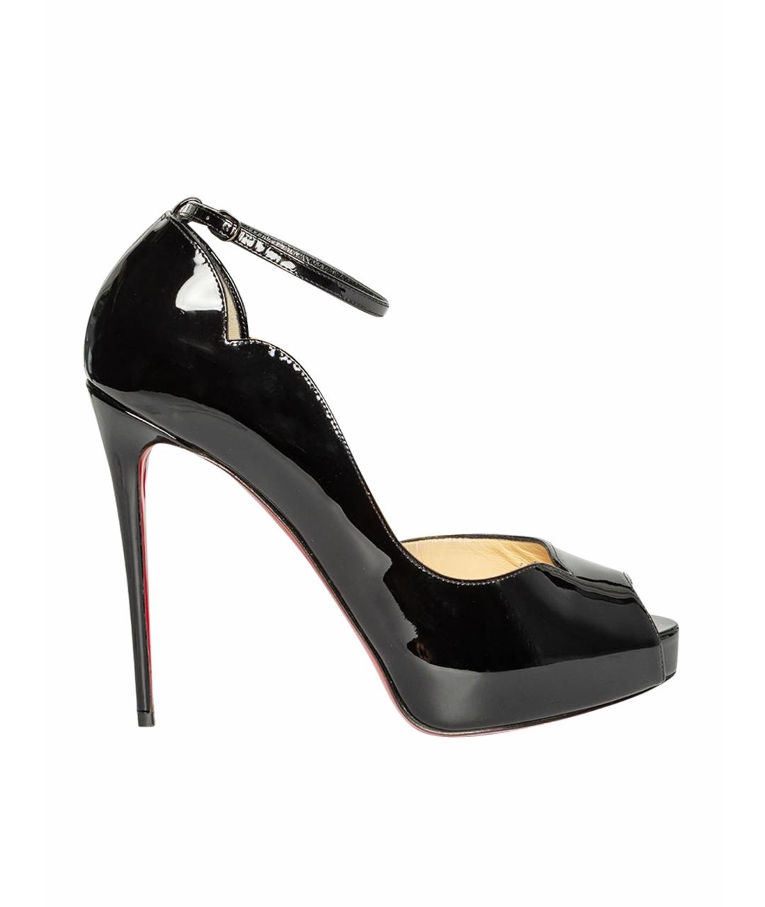 CHRISTIAN LOUBOUTIN Черные туфли из лакированной кожи, фото 6