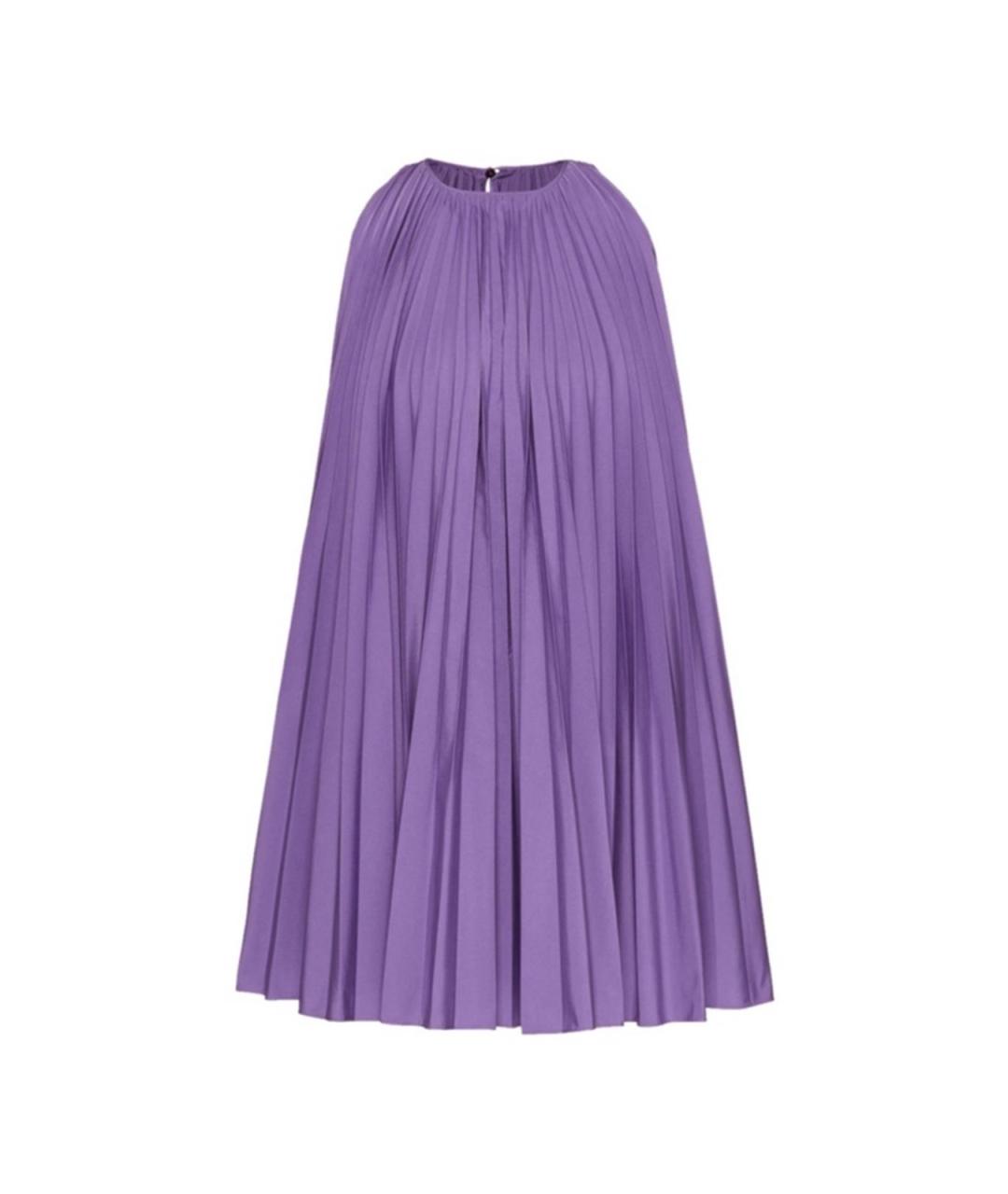 VALENTINO Фиолетовое хлопковое повседневное платье, фото 1