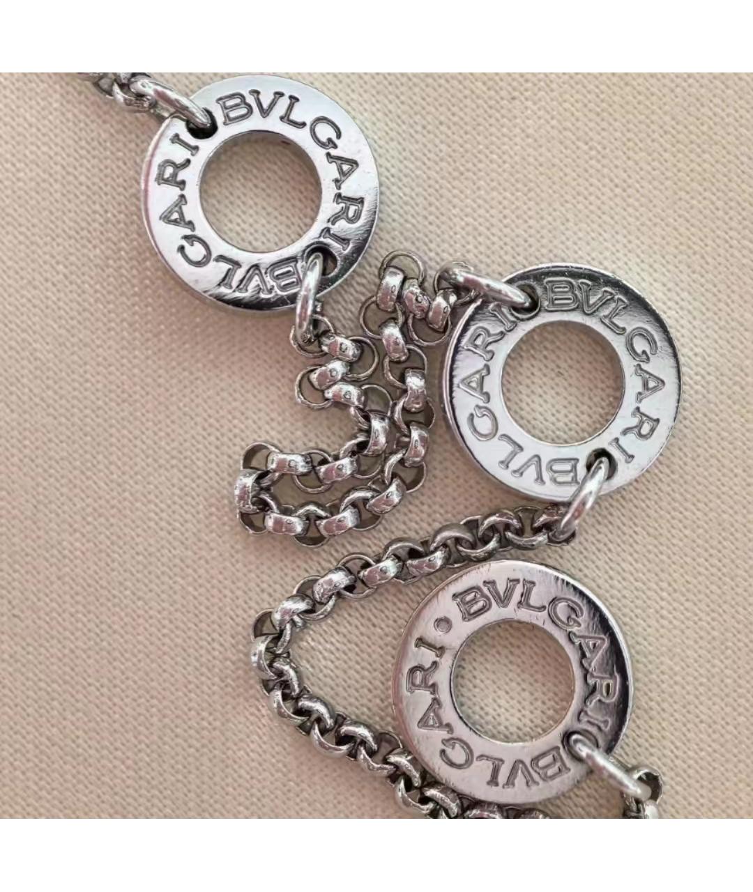 BVLGARI Серебряное колье из белого золота, фото 3