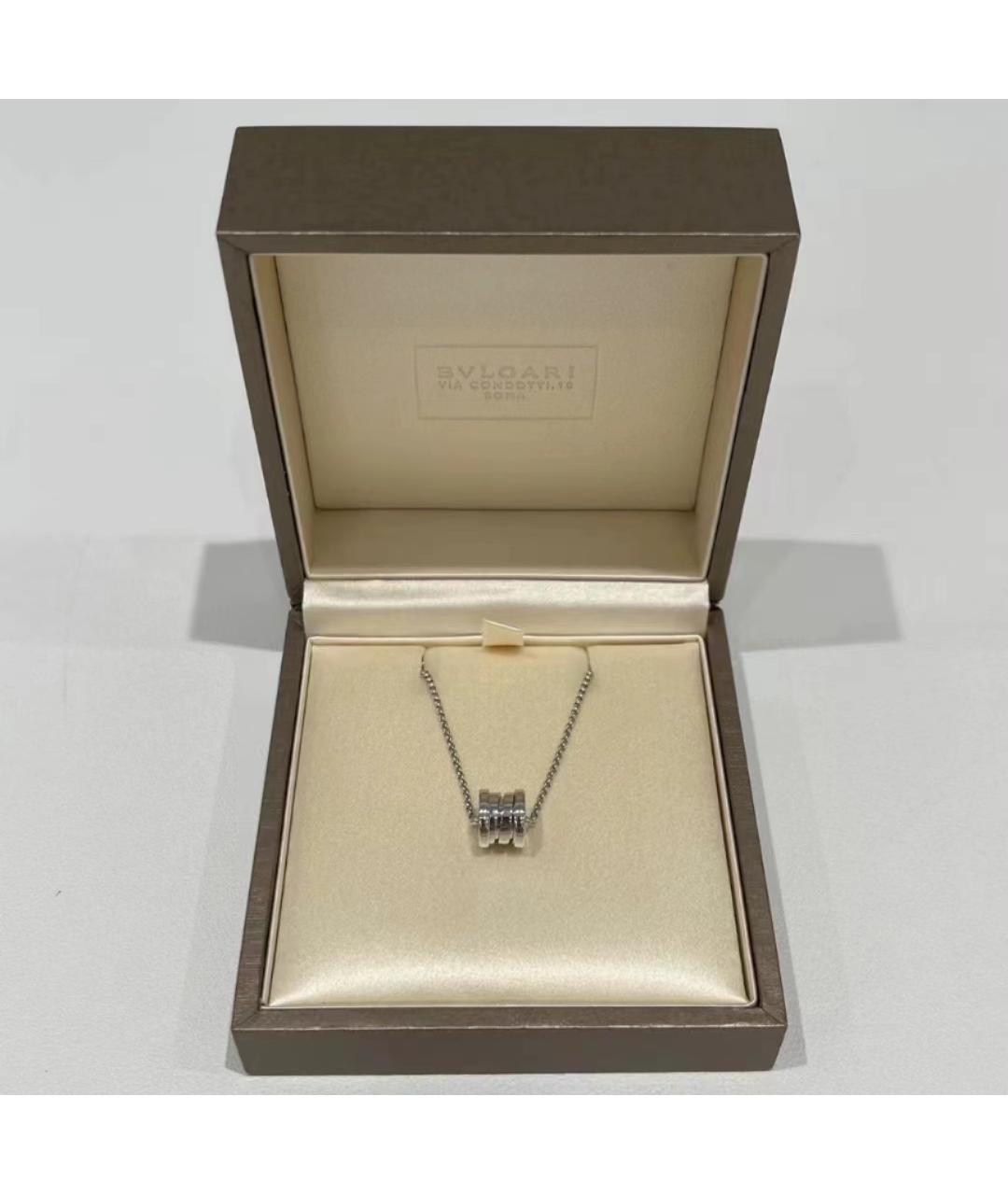 BVLGARI Серебряное колье из белого золота, фото 2