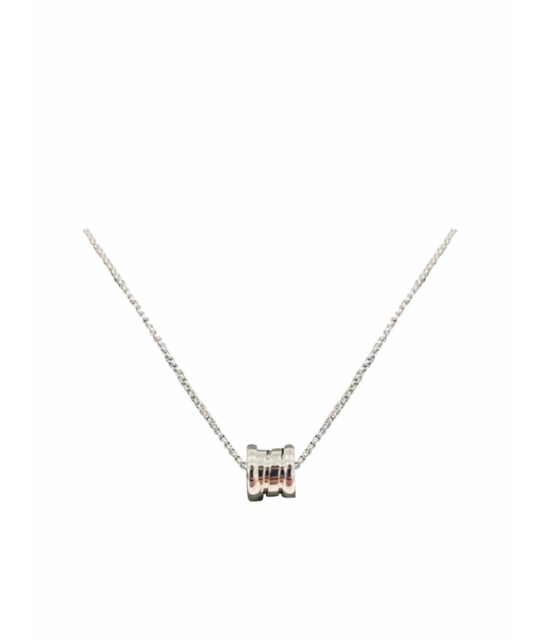 BVLGARI Серебряное колье из белого золота, фото 9