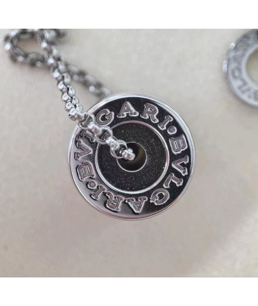 BVLGARI Серебряное колье из белого золота, фото 5