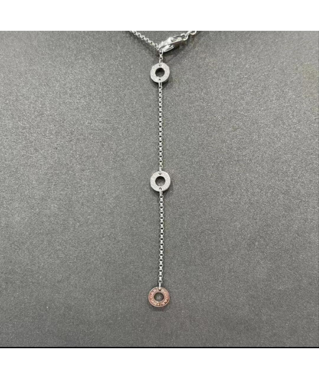 BVLGARI Серебряное колье из белого золота, фото 4
