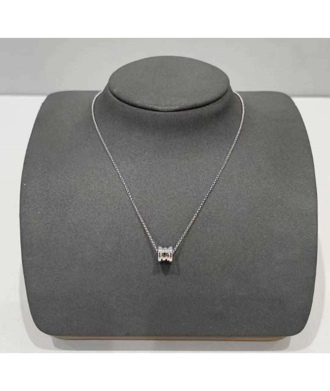 BVLGARI Серебряное колье из белого золота, фото 8