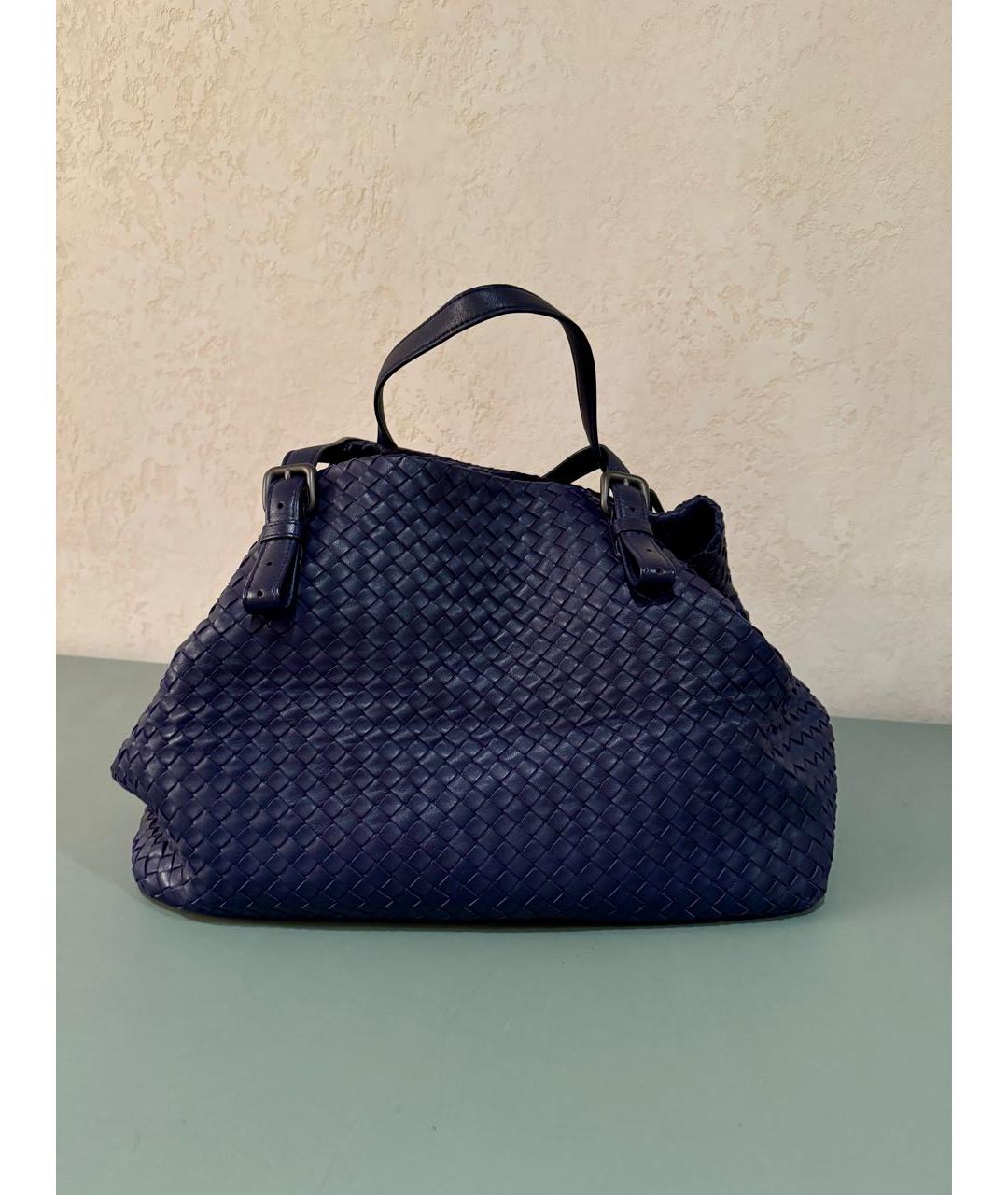 BOTTEGA VENETA Фиолетовая кожаная сумка тоут, фото 3