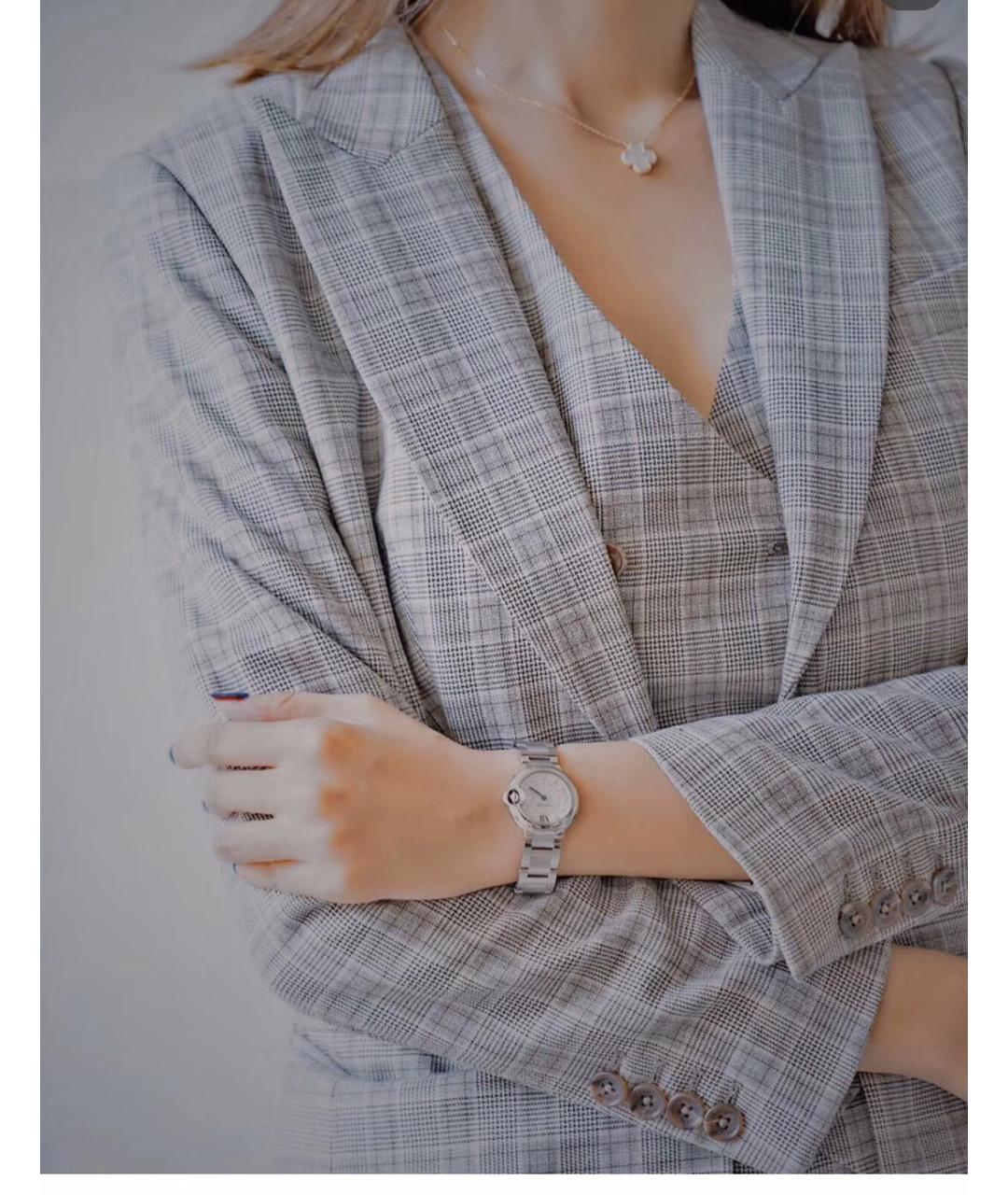 CARTIER Серебряные металлические часы, фото 7