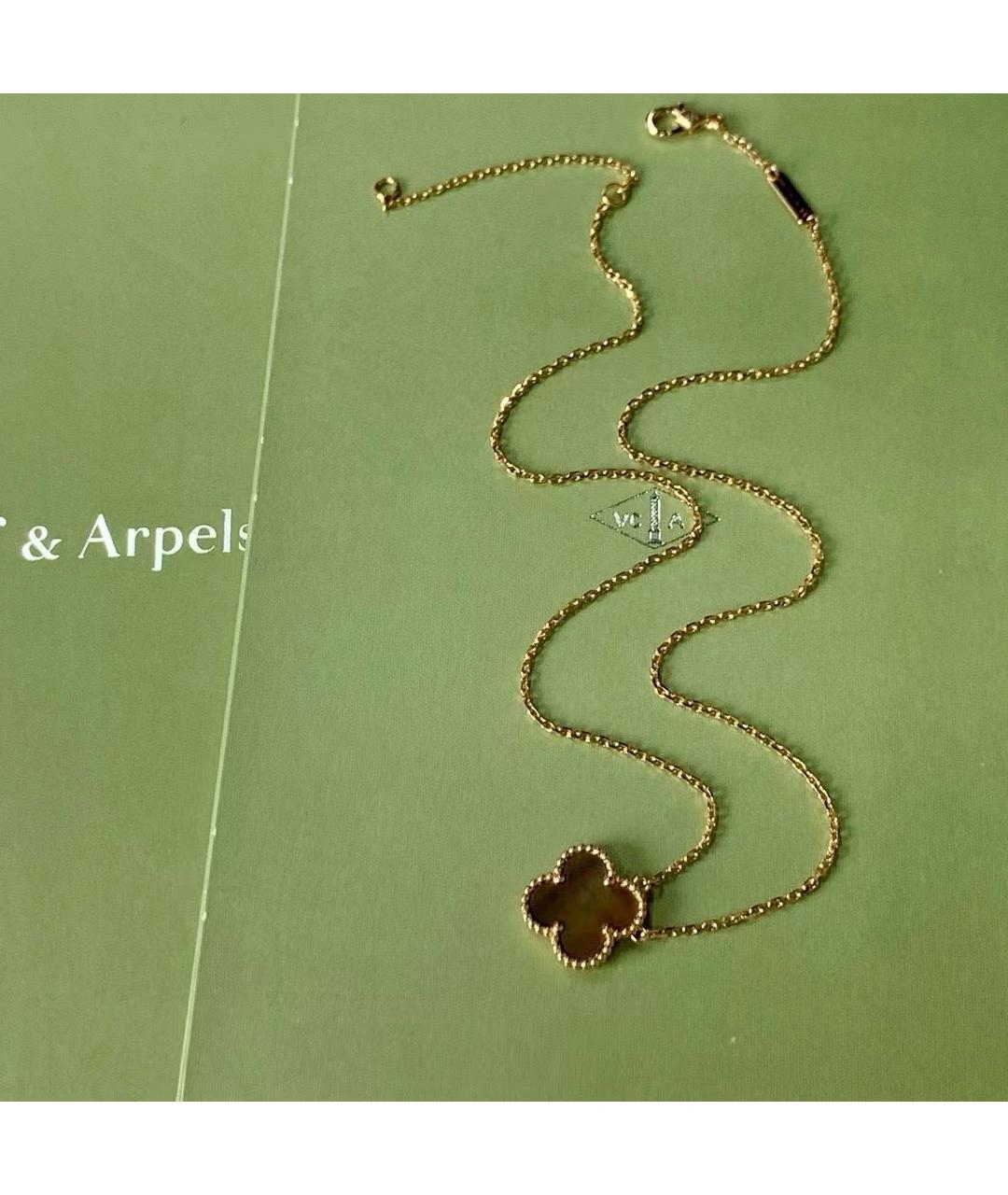 VAN CLEEF & ARPELS Серое колье из розового золота, фото 2