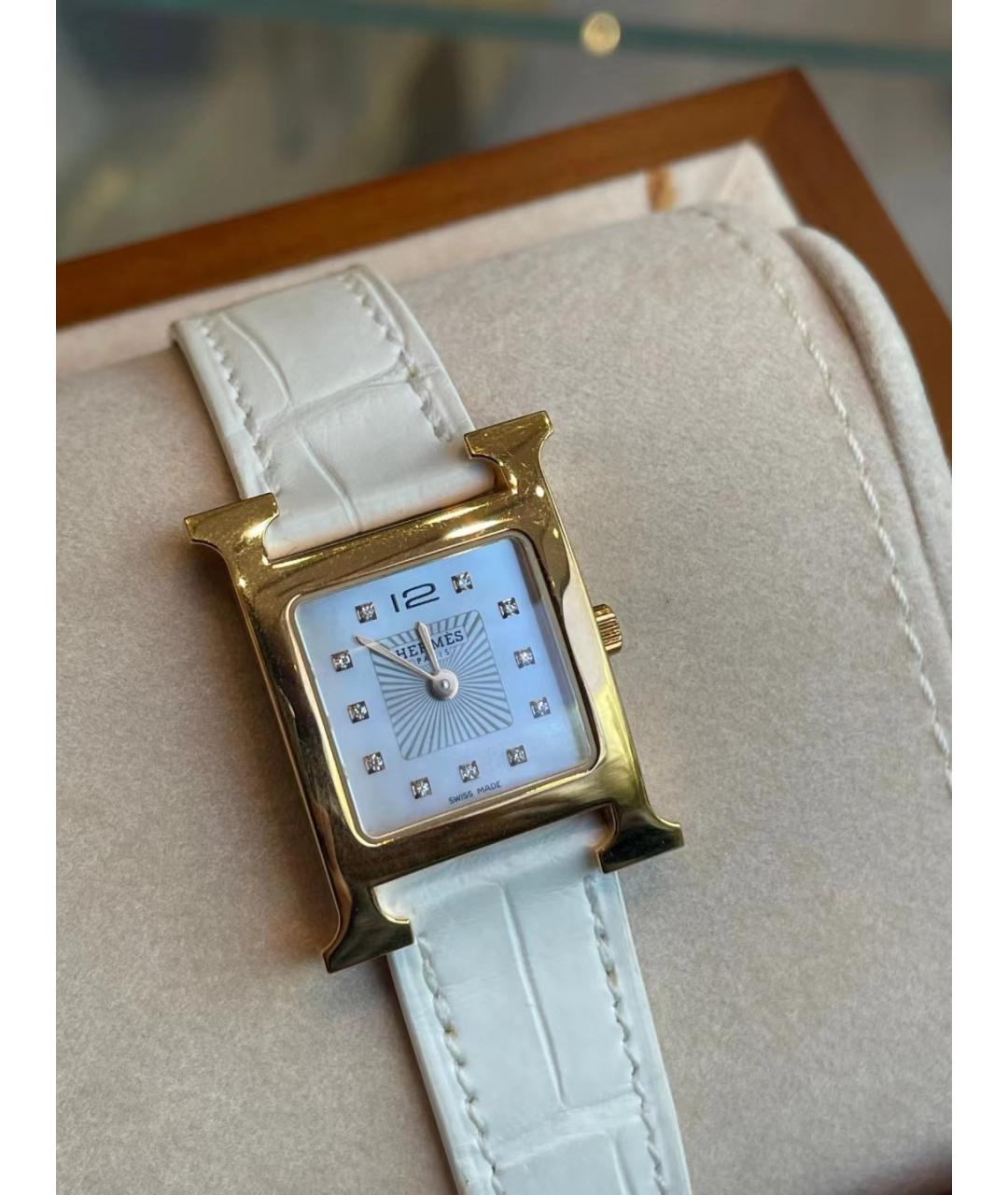 HERMES Золотые часы, фото 4