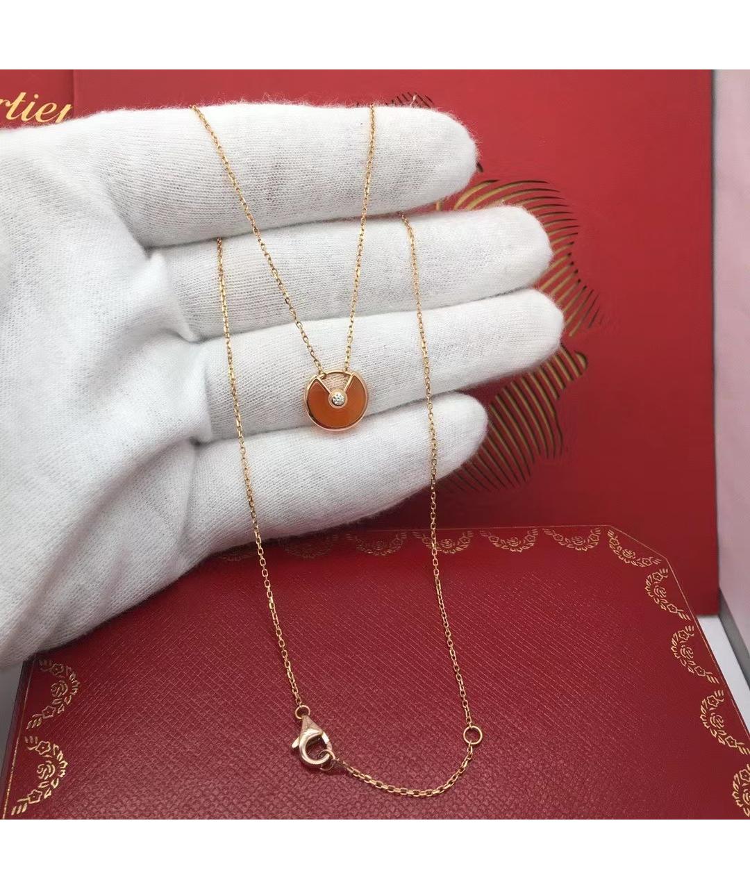 CARTIER Красное колье из розового золота, фото 6