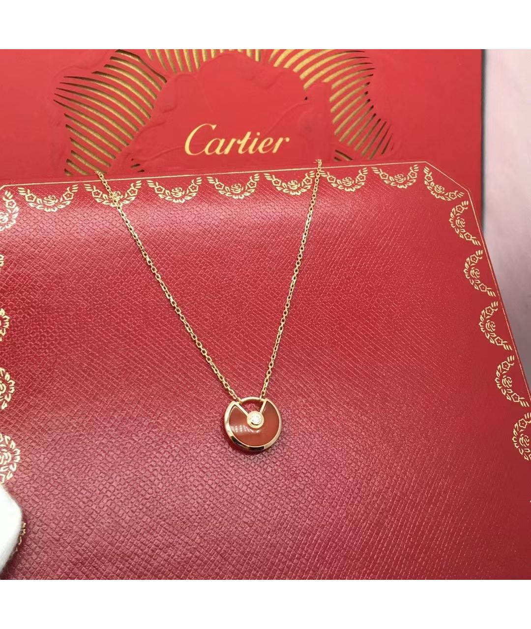CARTIER Красное колье из розового золота, фото 4