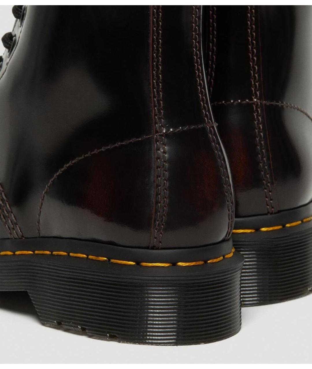 DR. MARTENS Бордовые кожаные ботинки, фото 6