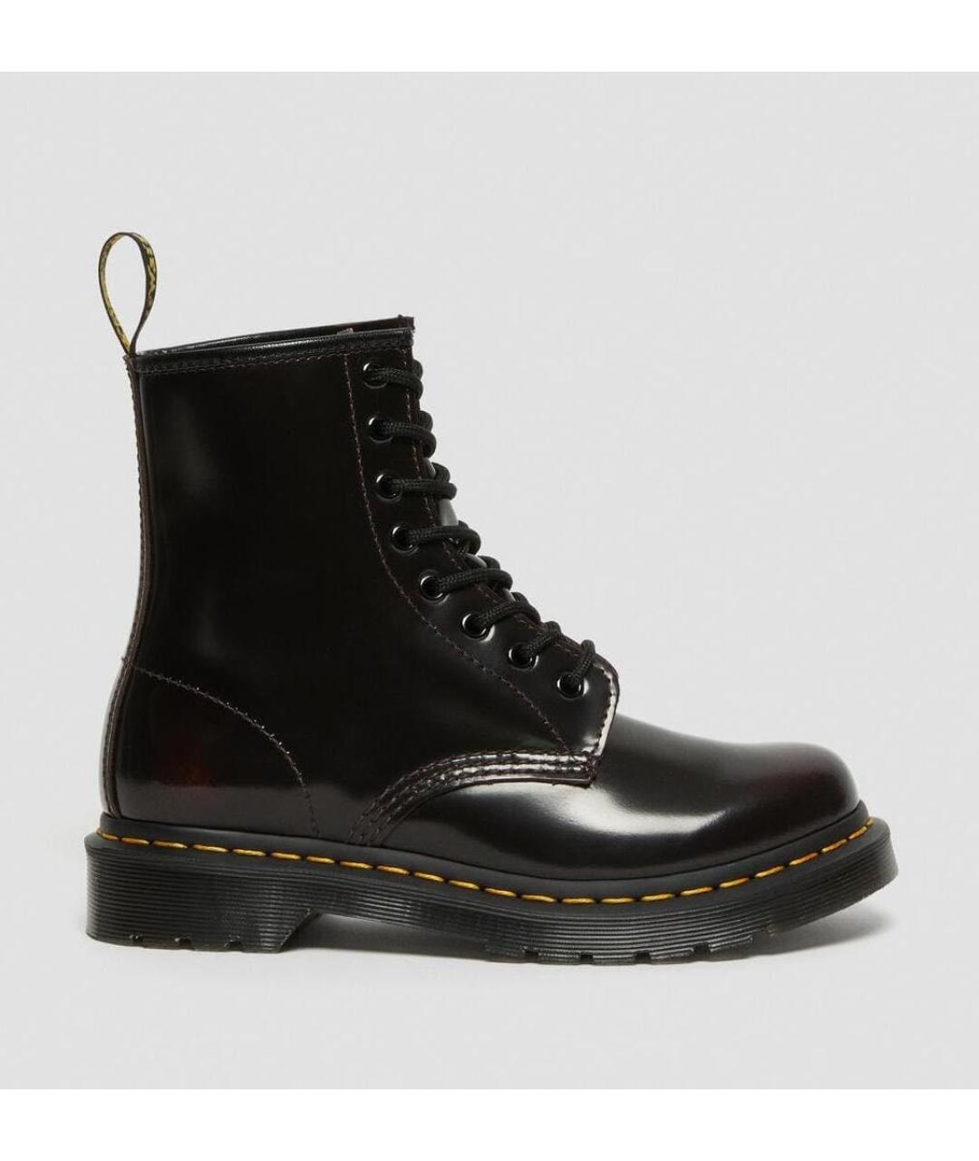 DR. MARTENS Бордовые кожаные ботинки, фото 8