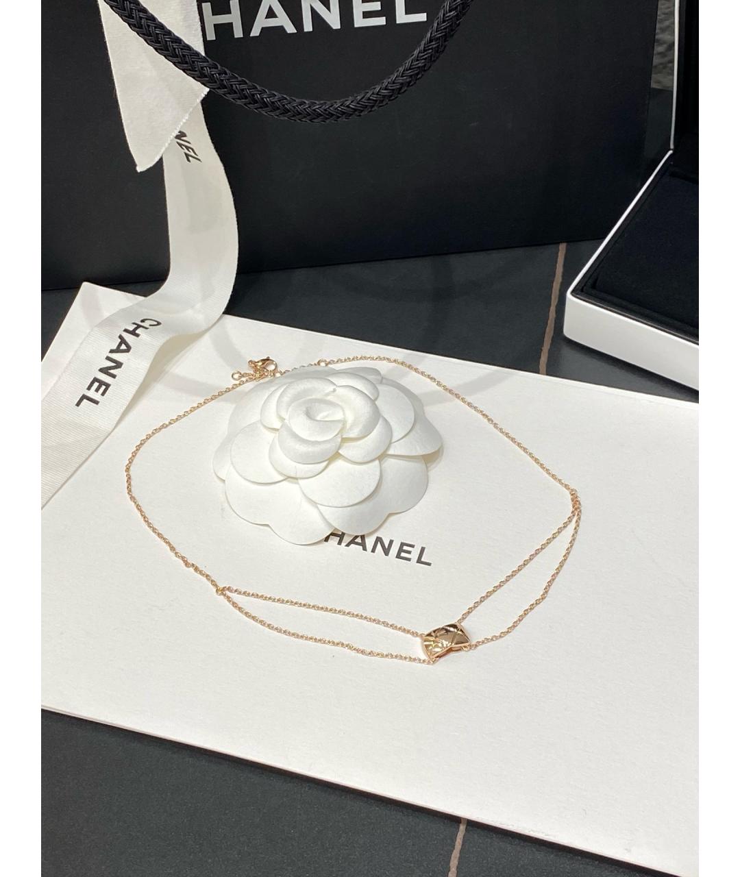 CHANEL Розовая подвеска из розового золота, фото 5