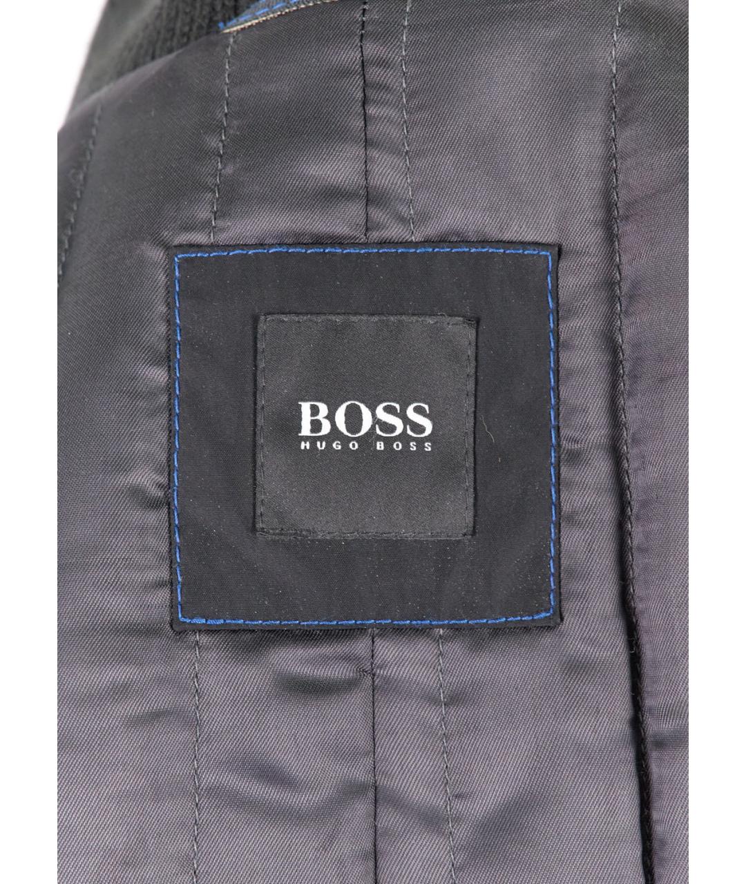 HUGO BOSS Серое шерстяное пальто, фото 3