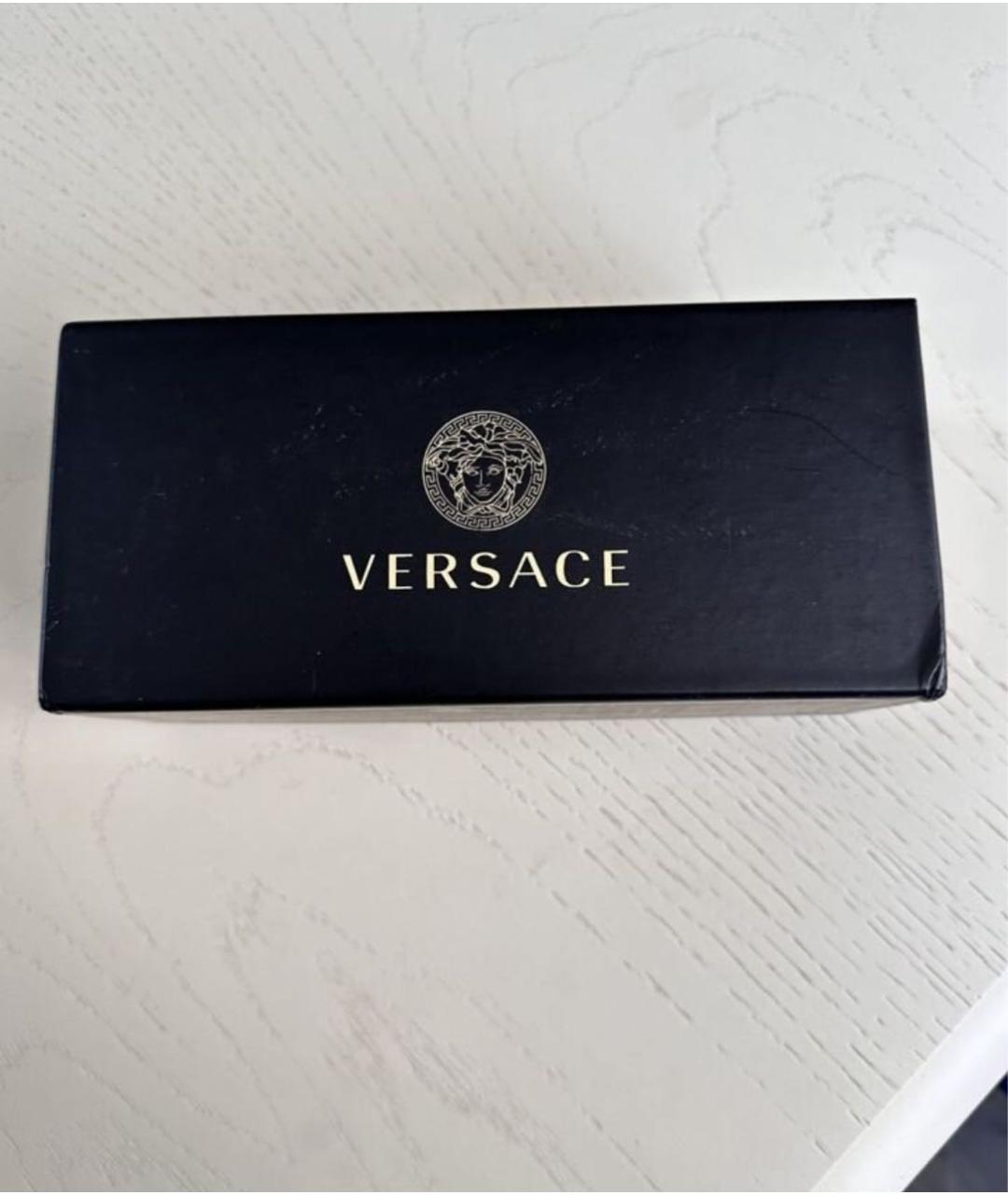 VERSACE Черные пластиковые солнцезащитные очки, фото 4