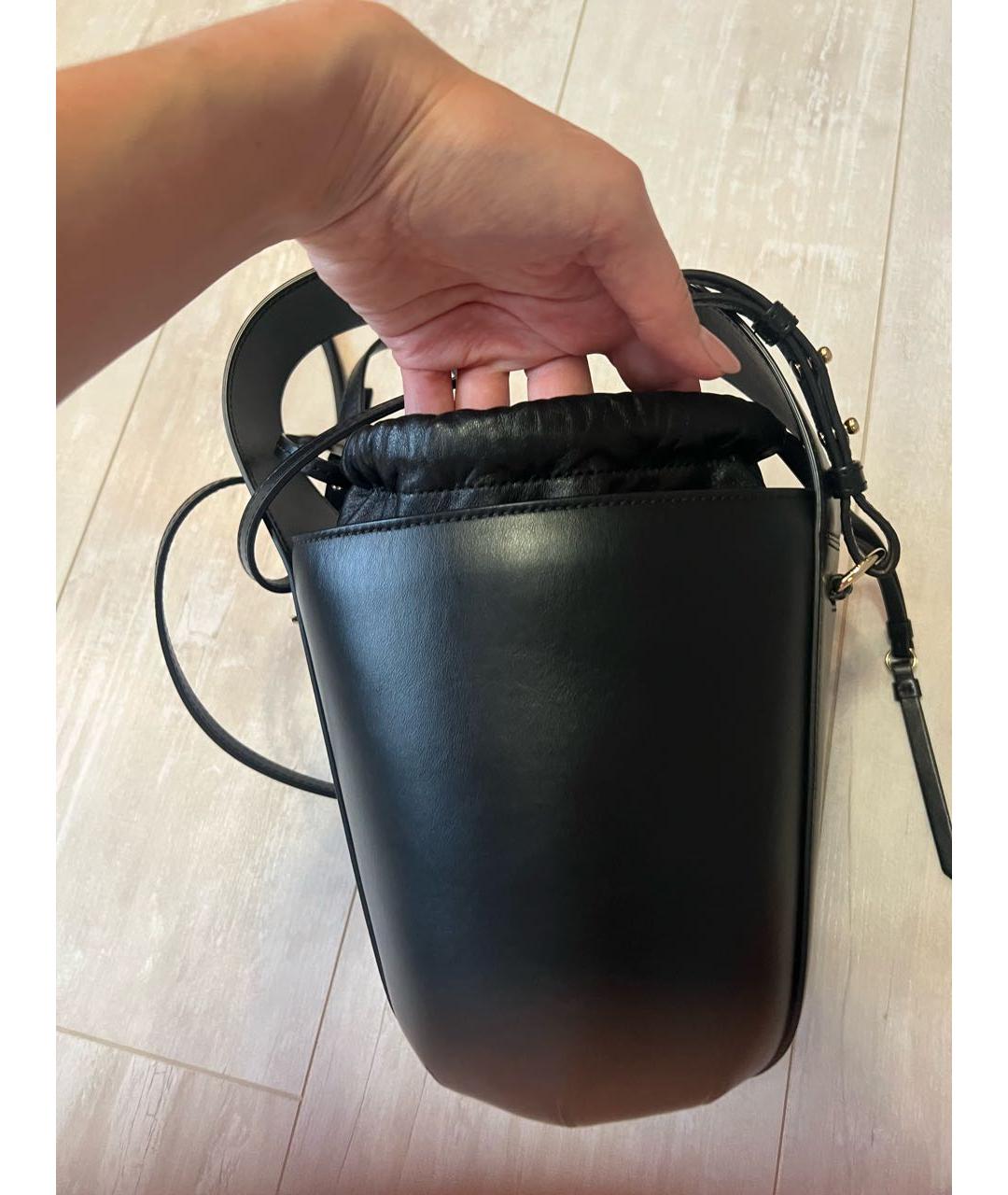 CHLOE Черная кожаная сумка через плечо, фото 3